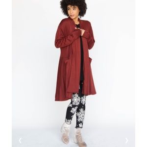 Agnes & Dora Cascade Cardigan Marsala